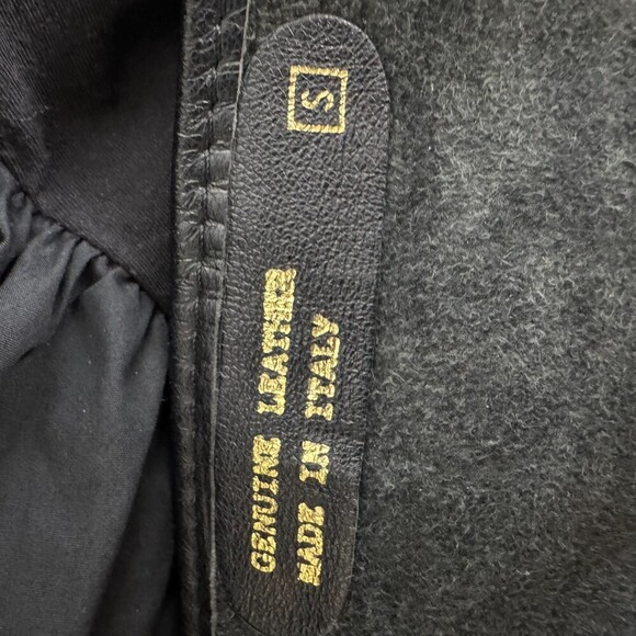 Vintage 80's very Wide Studded statement Belt womens black leather punk Sz Small - Picture 7 of 8